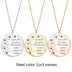 Personalized Stainless Steel Golden Tree of Life Custom Name Necklace - Minihomy