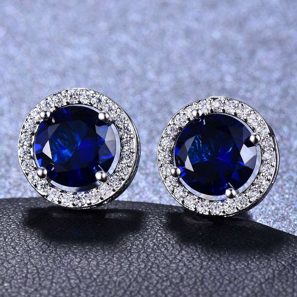 Female Cute Fashion Zircon Earrings Jewelry - Minihomy