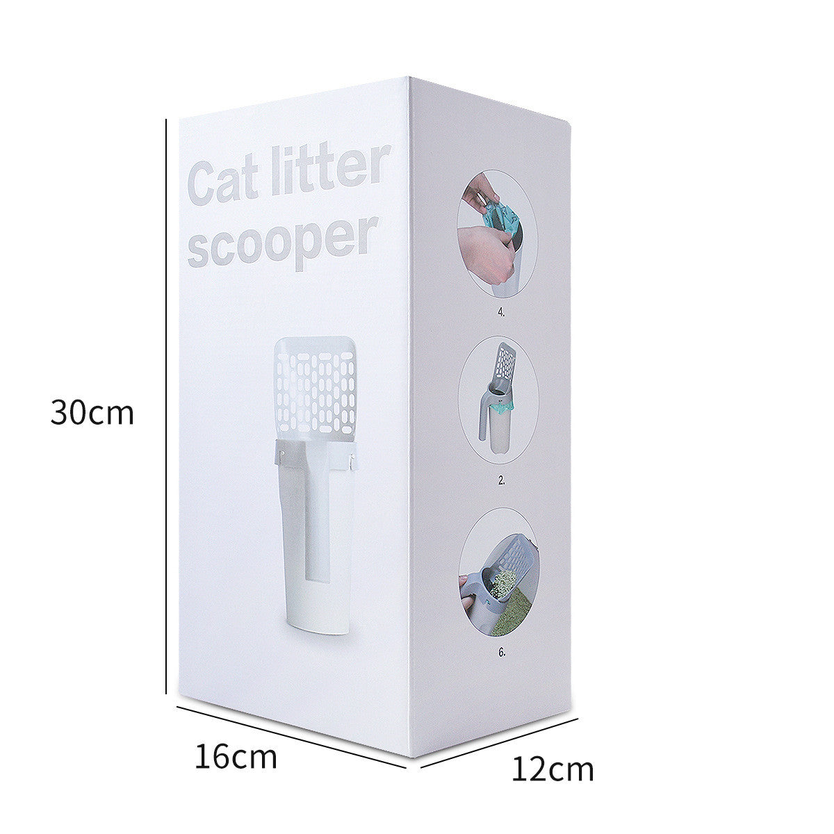 Plastic Cat Litter Scoop - Convenient Pet Care and Cleaning Tool - Minihomy