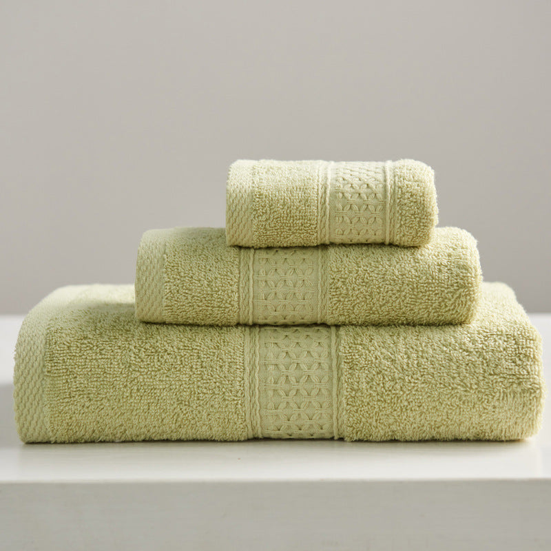 Minimalist Style Square Towel Set Pure Cotton