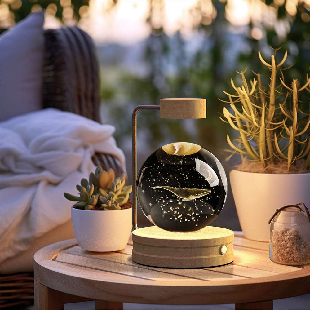 Crystal Ball Cosmic Dinosaur Indoor Night Light - Minihomy