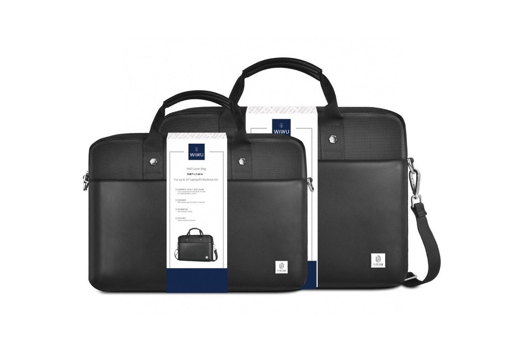 Multi-Pocket Laptop Handbag with Separate Computer Layer - Minihomy