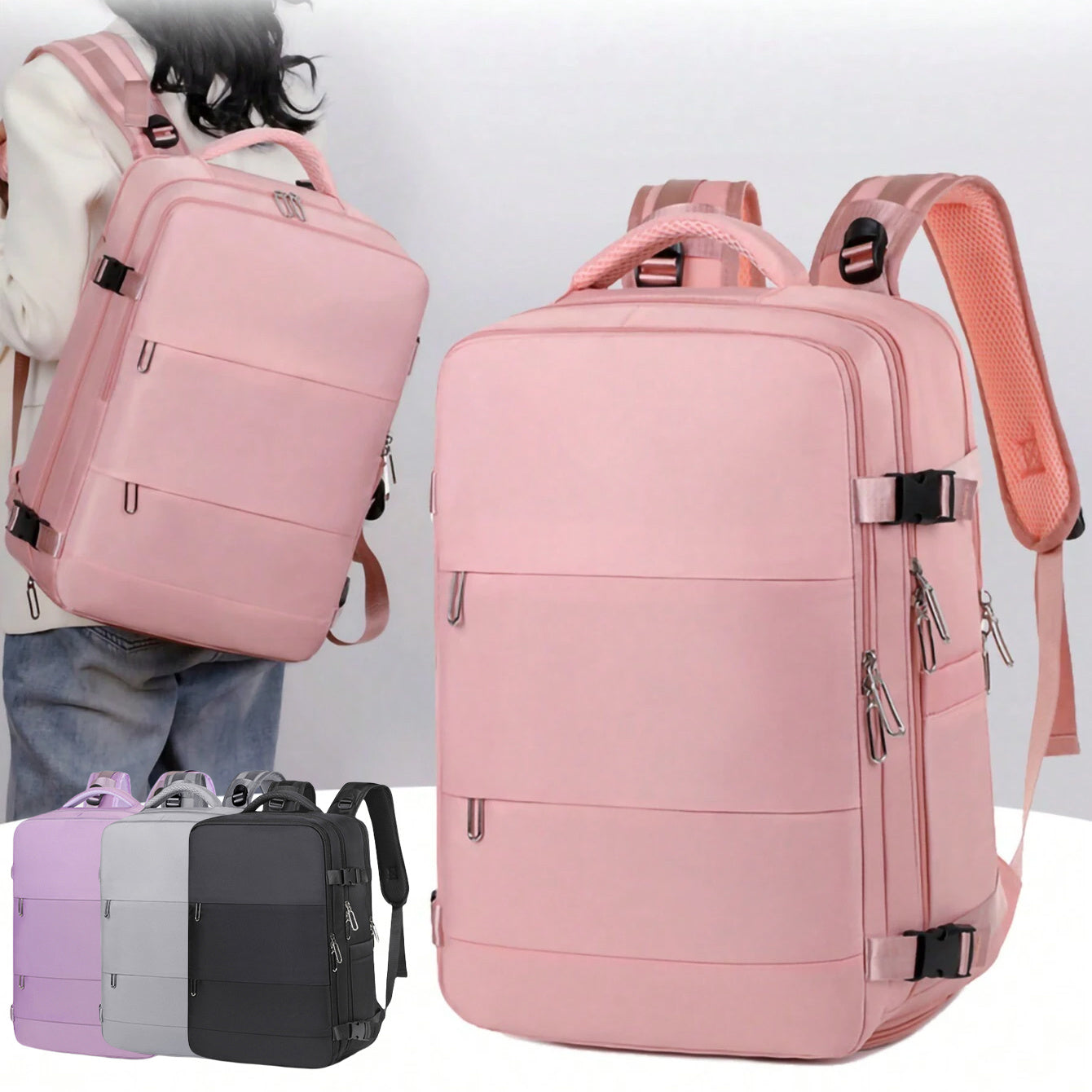 Large Capacity Travel Backpack for Women - Dry & Wet Separation, Laptop Bag, College Student Backpack