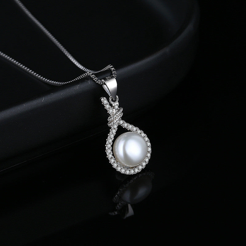 Pearl Pendant Necklace Freshwater Women - Minihomy