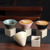 Retro Japanese Coarse Pottery Tea Cup - Light Luxury and Vintage Style