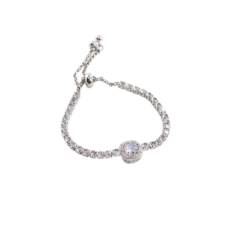 Exquisite Full Rhinestone Zircon Bracelet Female Niche - Minihomy