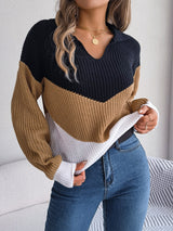 Women's Long Sleeve Knitted Sweater