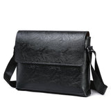 Business Casual Pu One Shoulder Diagonal Bag Multifunctional Solid Color Briefcase - Minihomy