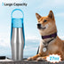 Portable Pet Dog Water Bottle with Soft Silicone Leaf Design - Minihomy