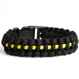 Men's And Women's Blue Line Paracord Bracelet - Minihomy