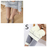 Fleece-lined Thickened Sheer Tights Leggings Transparent One-piece Superb Pantynose