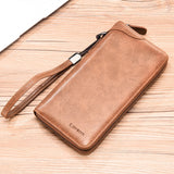 Simple Business Wallet Multifunctional Card Holder Men's Wallet Long Zip Wallet