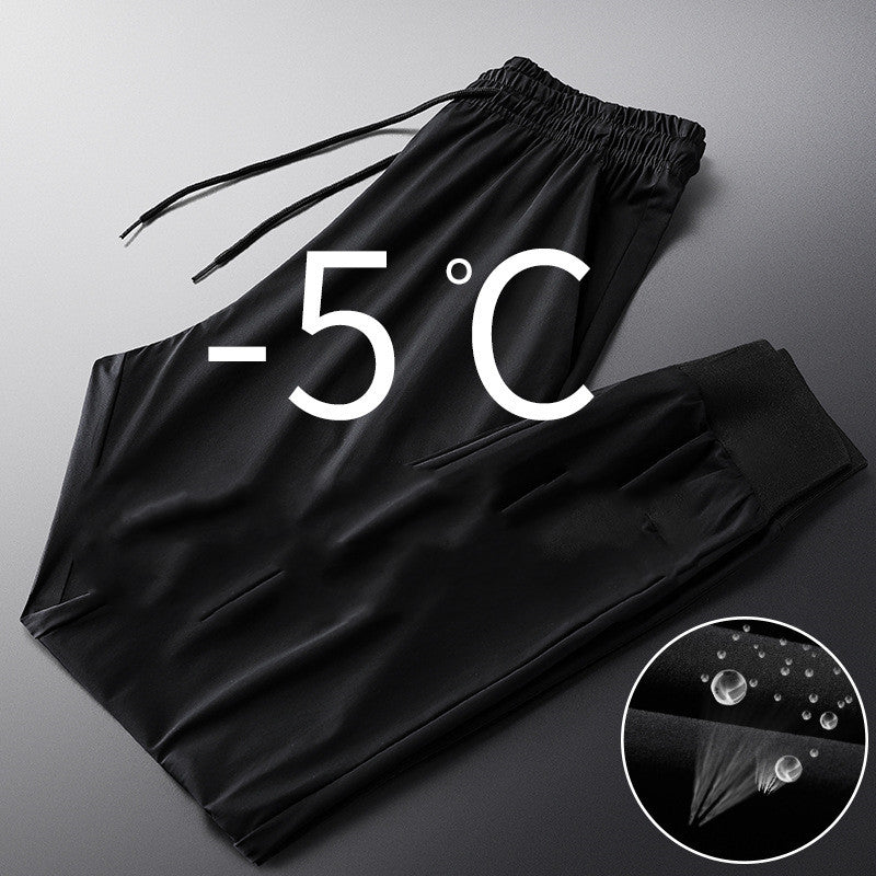 Summer Thin Legged Quarter Sweatpants Loose Ice Men's Pants Versatile Casual Pants