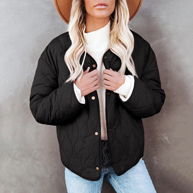 Casual Jackets On Both Sides To Keep Warm Cotton-padded Clothes Women