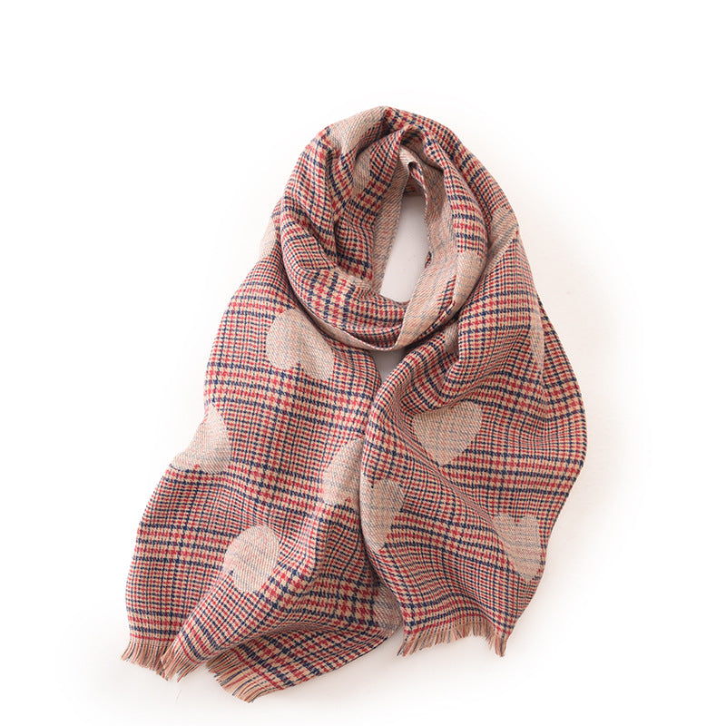 Women's Love Print Mid-length Scarf