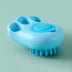 Durable Cat Paw Bath Brush Fine Foaming Labor-saving Cartoon Shape Pet Dog Cat Pet Hair Grooming Brush Reusable Dog Hair Comb Pet Products - Minihomy