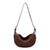 Moon Shape Underarm Bag - Solid Color Small Shoulder Messenger Bag - Minihomy