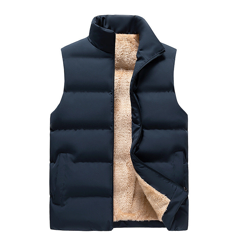 Lambswool Men's Down Cotton Vest Clip Outerwear