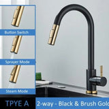 304 Stainless Steel Kitchen Pull-out Faucet