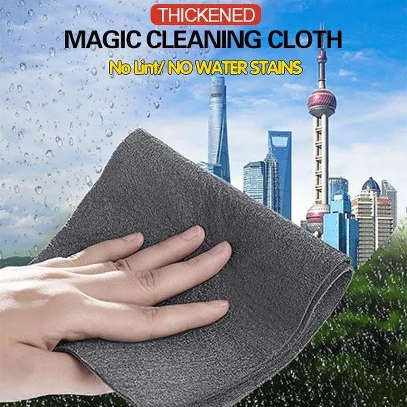 Thickened Microfiber Magic Cleaning Cloth - Streak-Free Glass, Window, Mirror Cleaner