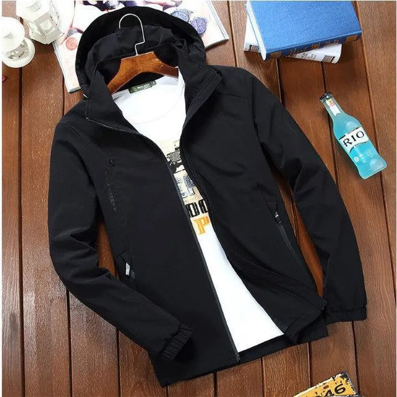 Spring jacket Jacket Mens multi bag waterproof outdoor dry coat