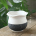 Snow Spray Glaze Black And White Breathable Creative Craft Flower Pot