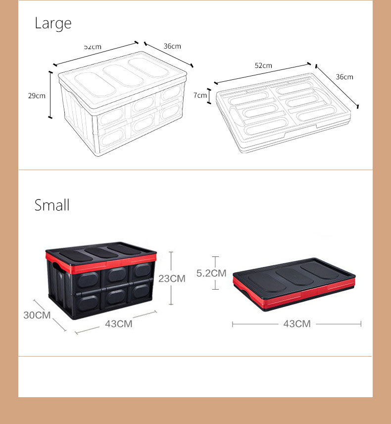 Backup  car folding storage box - Minihomy