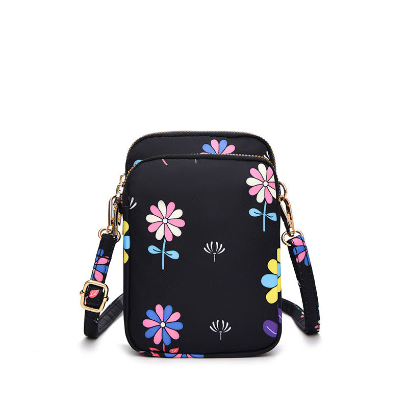 Compact Crossbody Bag with 3 Layers of Pockets - Perfect for Outdoor Daily Use