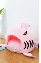 Creative Dual-Purpose Shark Pet Bed Small Dogs And Cats Warm Pet Bed