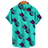 Casual Fruit Print Hawaiian Shirt For Men - Minihomy