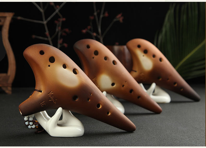 12 hole alto G tone professional unbaked ocarina