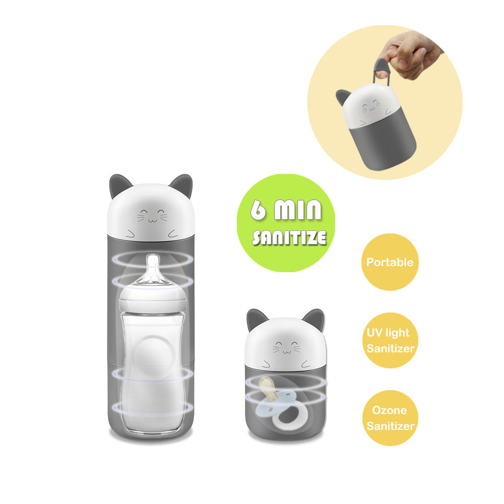 Portable Ultraviolet Rays UV Ozone Nipple Disinfection Sterilizer Rechargeable Baby Feeding Bottle