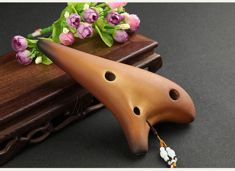 12 hole alto G tone professional unbaked ocarina