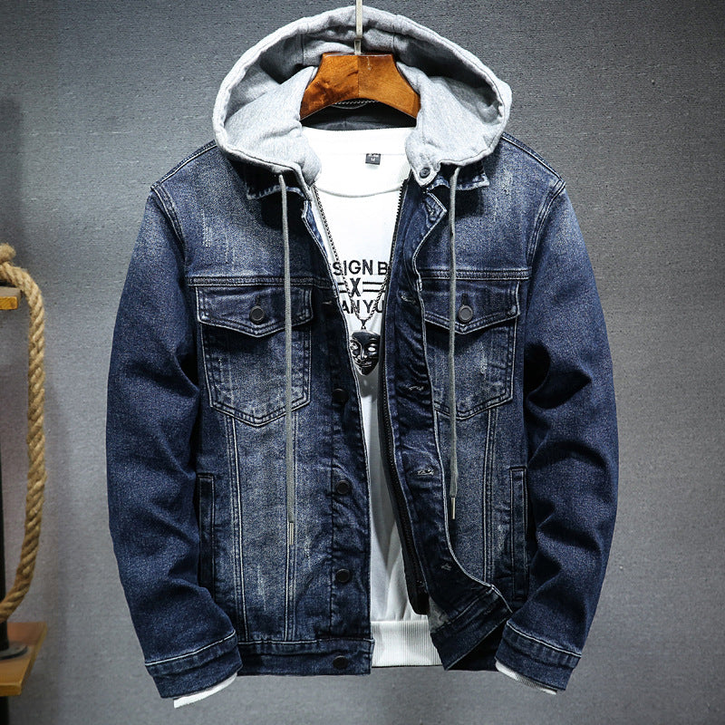 Hooded Cotton Liner Denim Jackets Men - Minihomy