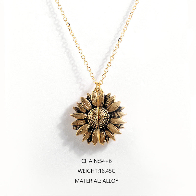 Double-sided Alloy Flower Short Clavicle - Minihomy