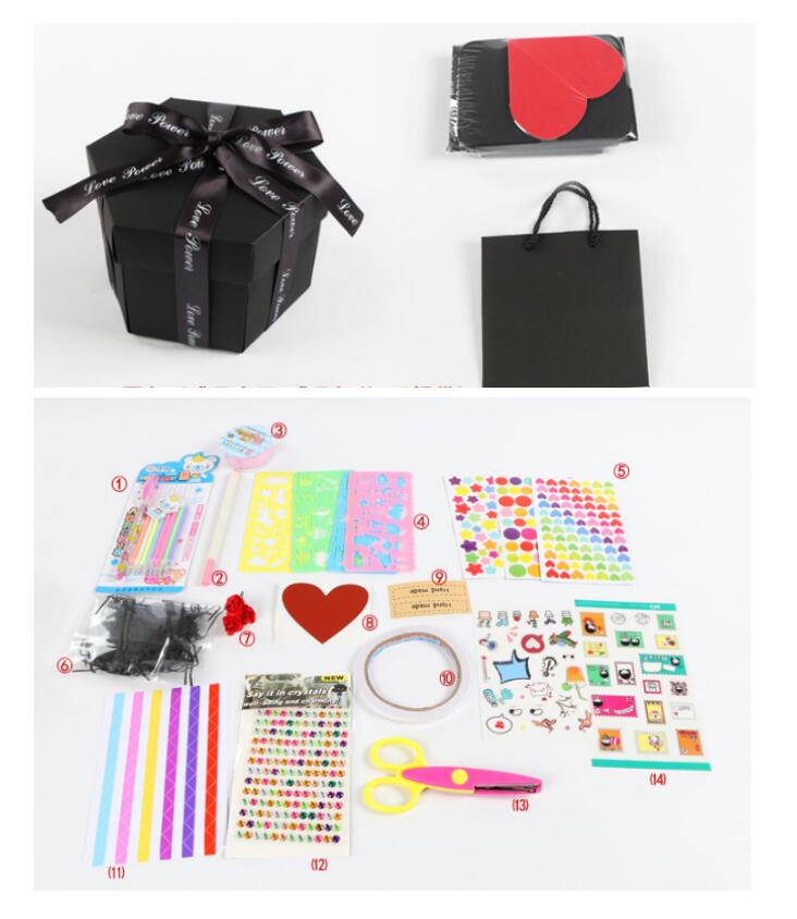 Surprise explosion box manual diy photo album creative