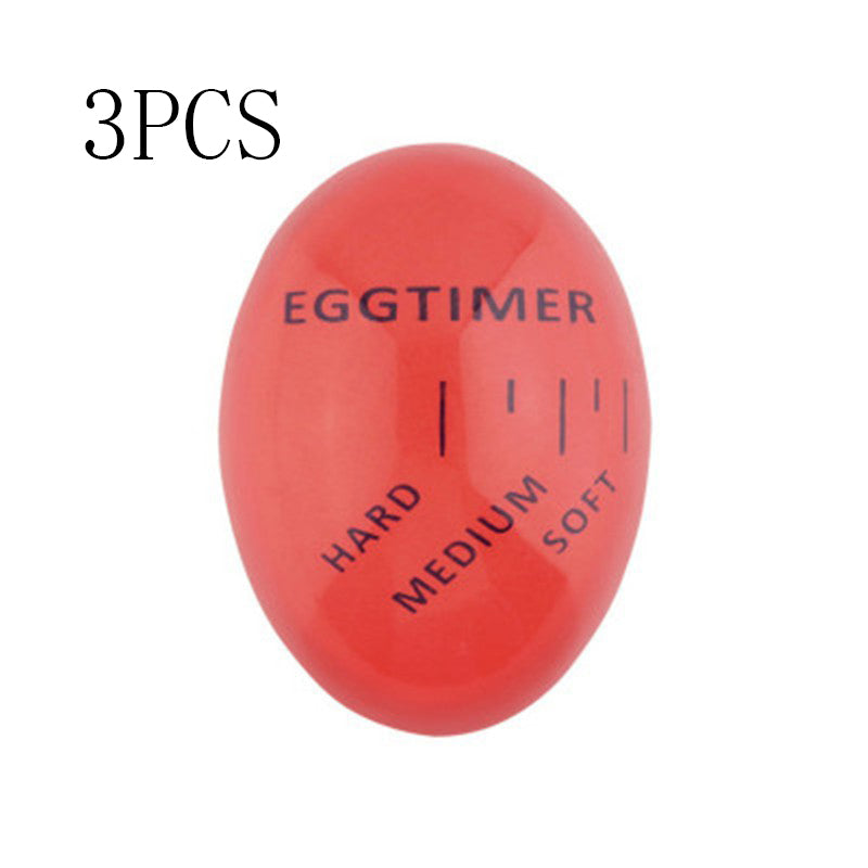 Egg Timer Perfect Color Changing Timer Yummy Soft Hard Boiled Eggs Cooking Kitchen Eco-Friendly Resin Egg Red Timer Tools - Minihomy