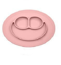 Children's meal pad with silicone smiling face plate - Minihomy