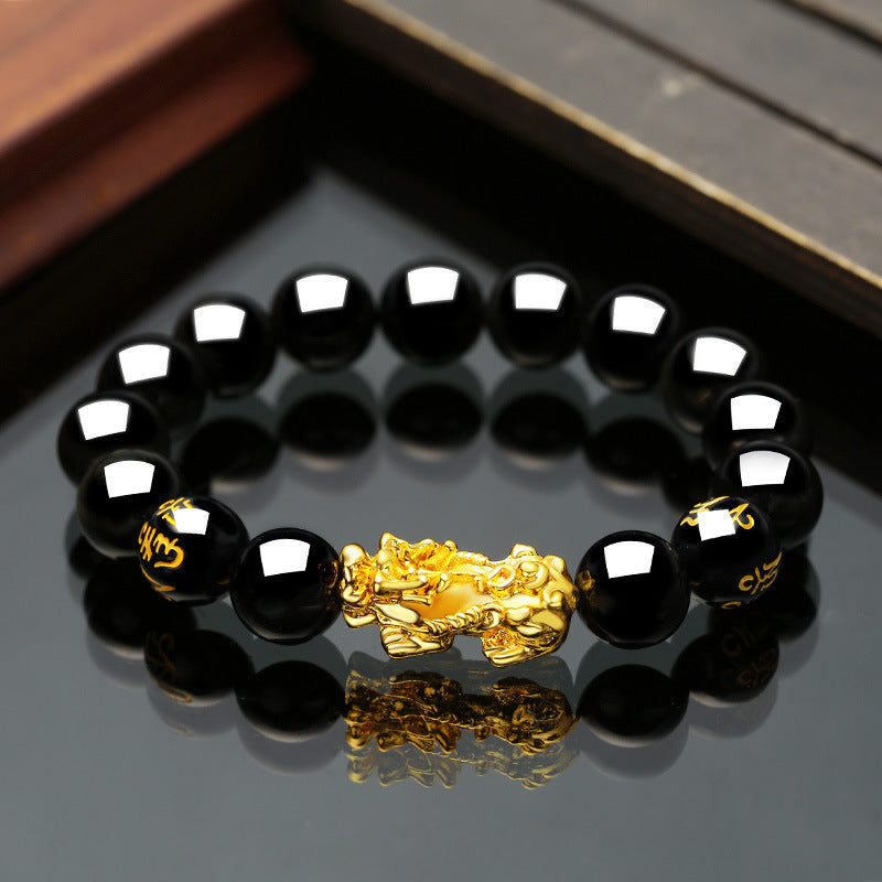 Obsidian bracelet