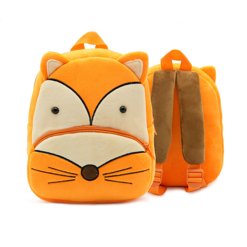 Cute Plush Backpacks Kindergarten Cartoon School Bags Children Animal Toys Bag - Minihomy