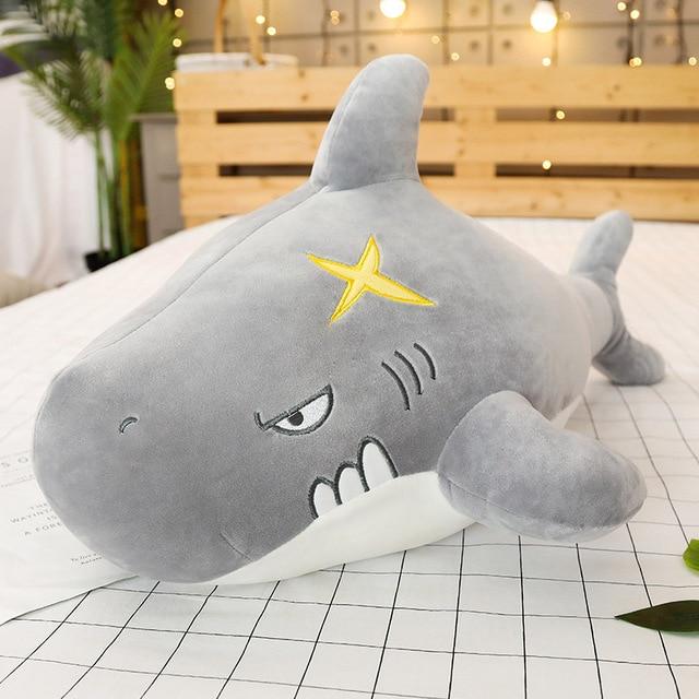 Soft doll shark dinosaur pillow kids toy