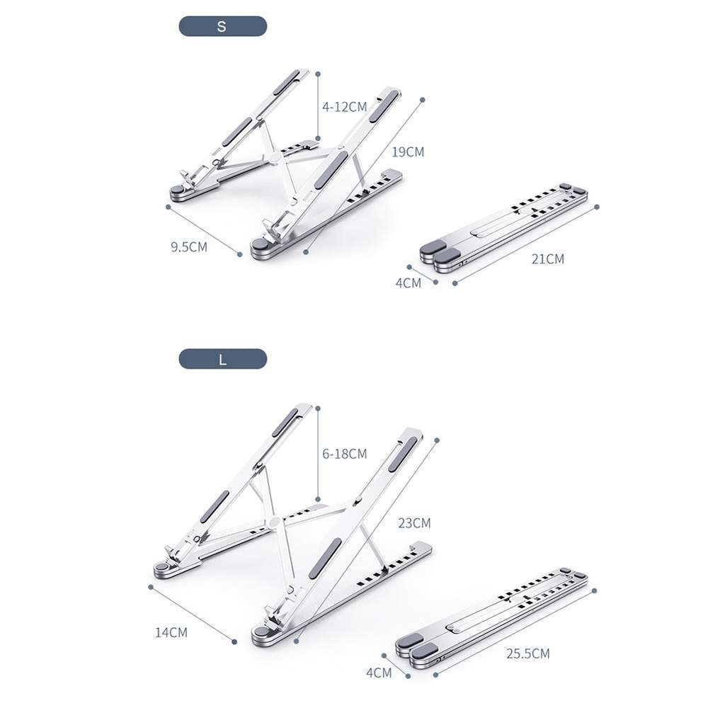 Laptop stand portable aluminum alloy - Minihomy