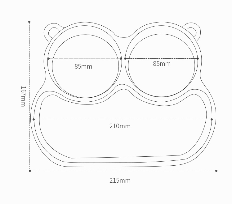 Baby training plate - Minihomy