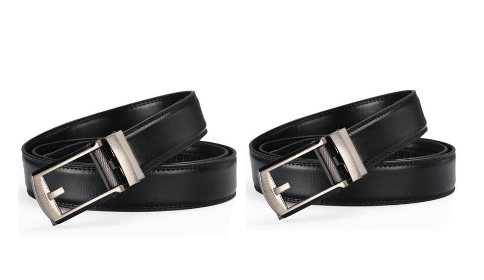 Men's Leather Belt with Fake Pin Buckle - Comfortable & Stylish - Minihomy