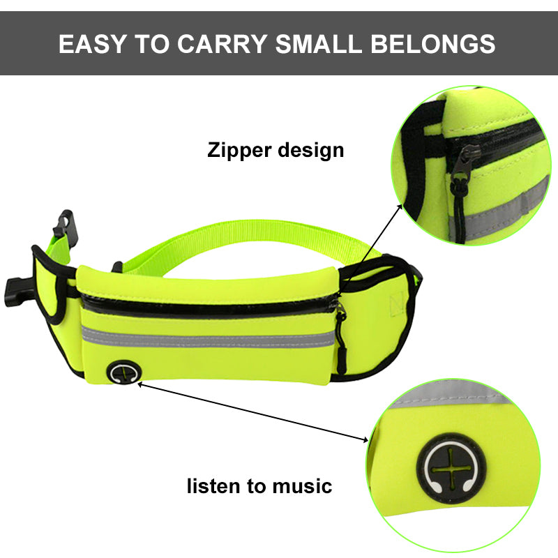 Pet Waist Bag Sports Traction Rope Reflective Waterproof Running Traction Rope - Minihomy