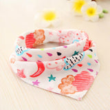 Baby Bibs Waterproof Triangle Cotton Cartoon Child Baberos Bandana Bibs - Minihomy