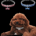 Three-row Elastic Pet Pendant Rhinestone Collar