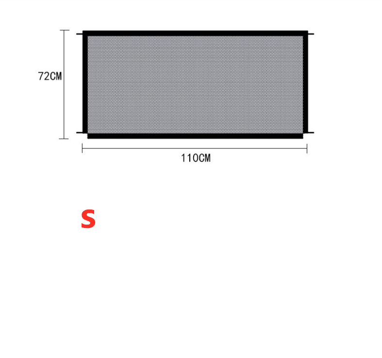 Pet Protection Fence - Nylon Foldable Dog Isolation - Minihomy