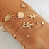 Arrow Leaf Bracelet Five Piece Bracelet - Minihomy