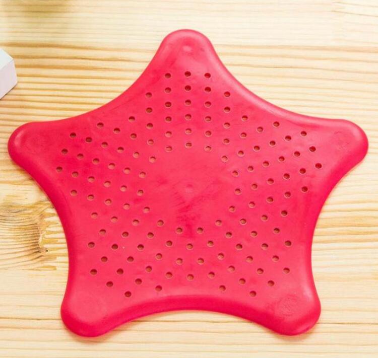 Five-pointed Star Kitchen Sink Anti-clogging Silicone Floor Drain - Minihomy